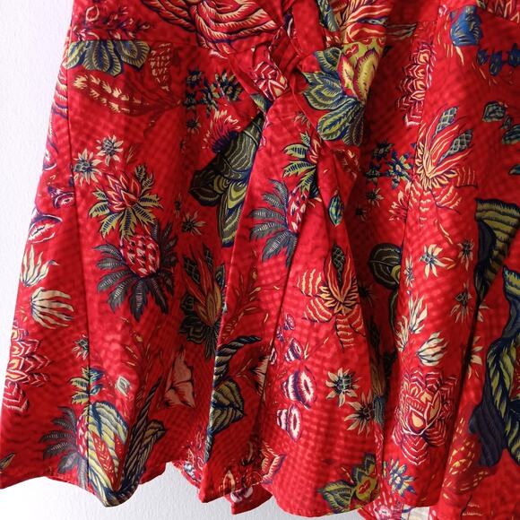 Ulla Johnson Sydney Structured Sleeveless Top Red 6 - Picture 6 of 9